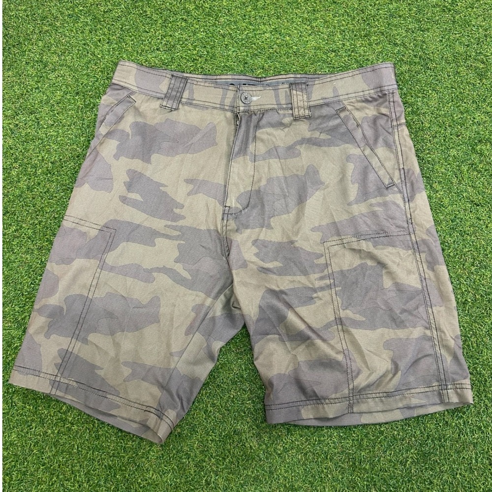 Denali Mens Camo Cargo Shorts Green Brown‎ Outdoor Hiking Size 36